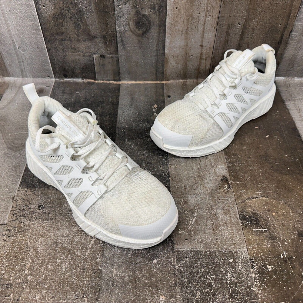 Reebok Womens Fusion Flexweave White Safety Shoes Size 6.5‎
